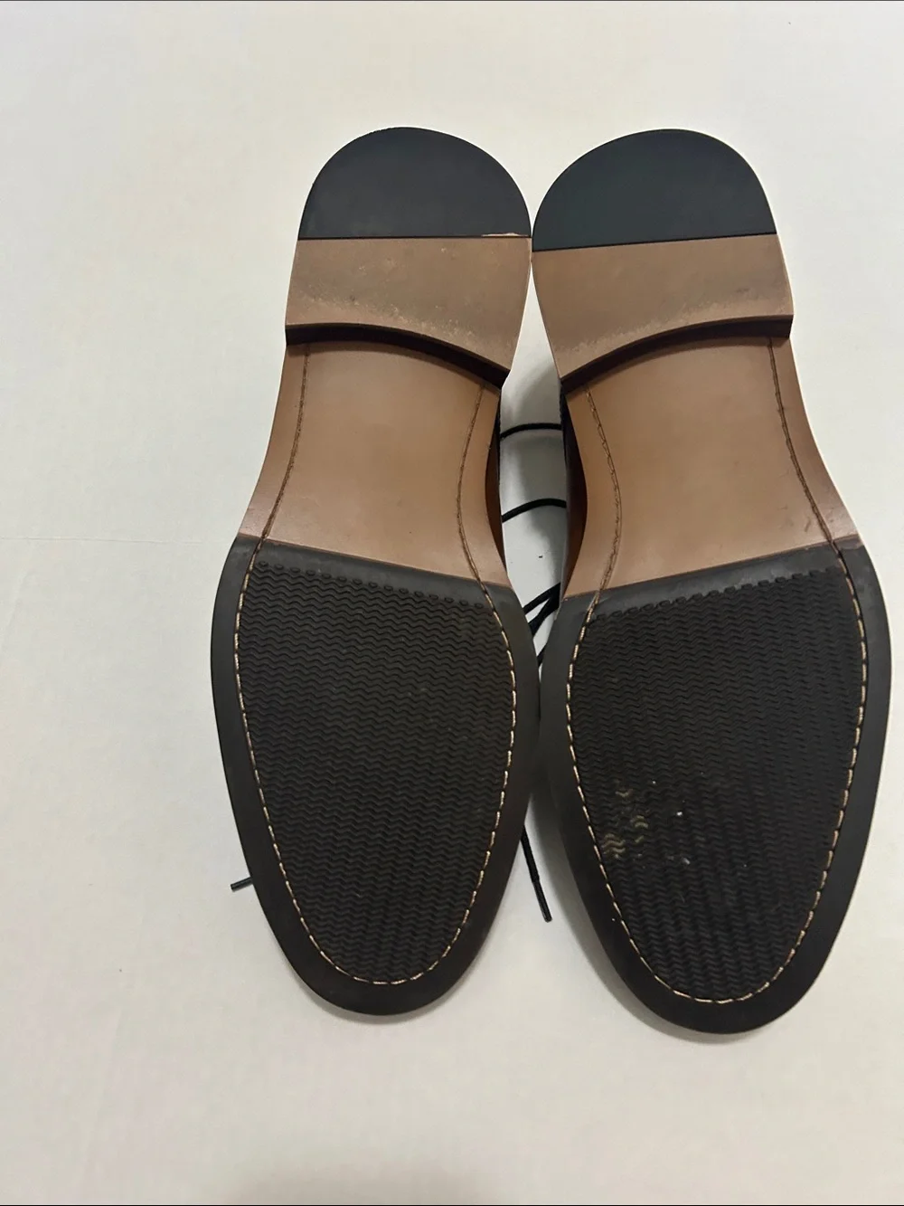 Nordstrom Cognac Brown Leather Derby Lace-Ups
